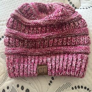 C.C pink beanie